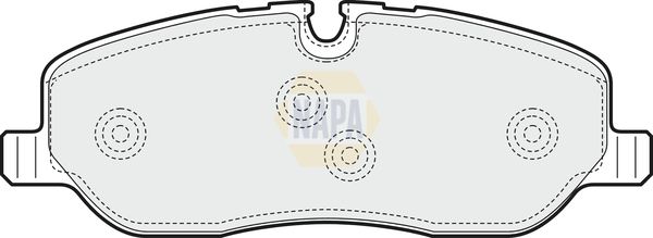 Napa NBP1570 Brake Pad Set, disc brake - 1