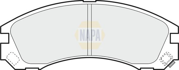 Napa NBP1574 Brake Pad Set, disc brake - 1