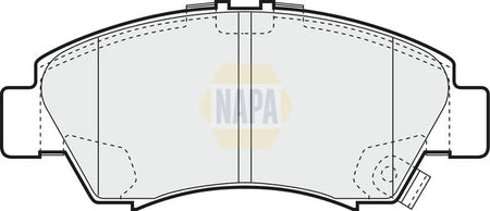 Napa NBP1575 Brake Pad Set, disc brake - 1