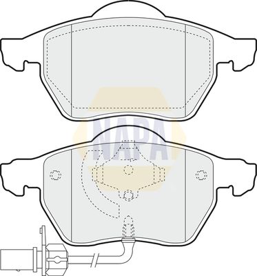 Napa NBP1576 Brake Pad Set, disc brake - 1
