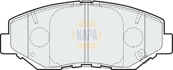 Napa NBP1578 Brake Pad Set, disc brake - 1