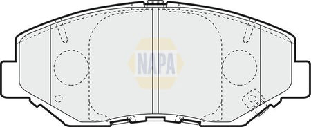 Napa NBP1578 Brake Pad Set, disc brake - 1