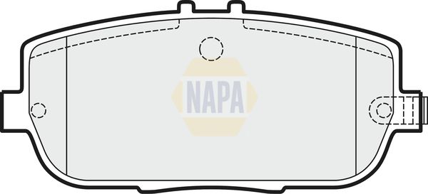 Napa NBP1581 Brake Pad Set, disc brake - 1