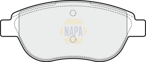 Napa NBP1583 Brake Pad Set, disc brake - 1