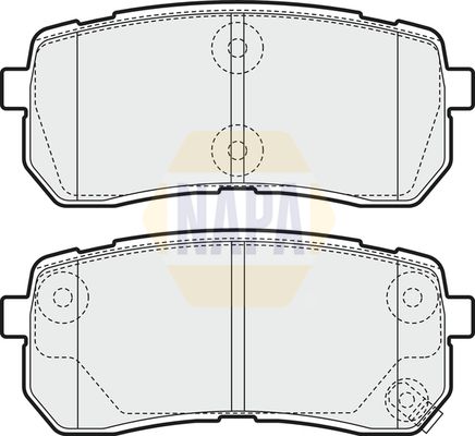 Napa NBP1586 Brake Pad Set, disc brake - 1