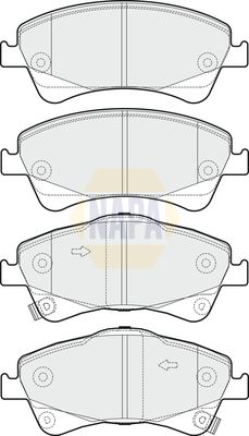 Napa NBP1589 Brake Pad Set, disc brake - 1