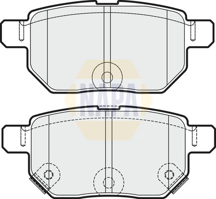Napa NBP1592 Brake Pad Set, disc brake - 1