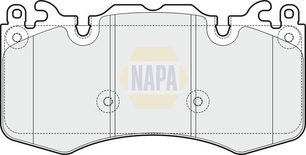 Napa NBP1593 Brake Pad Set, disc brake - 1