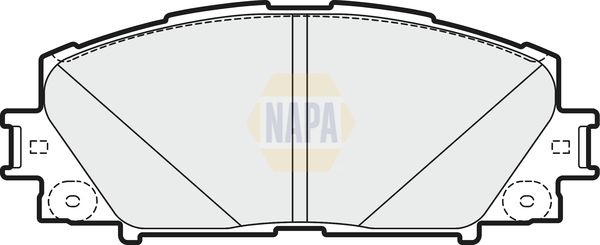 Napa NBP1594 Brake Pad Set, disc brake - 1