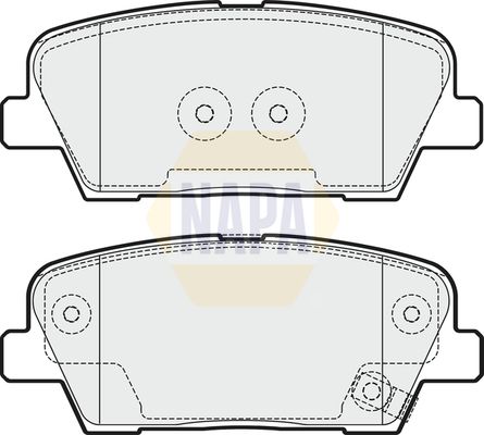 Napa NBP1595 Brake Pad Set, disc brake - 1