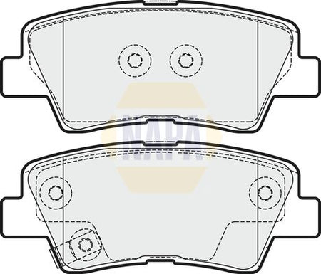 Napa NBP1596 Brake Pad Set, disc brake - 1