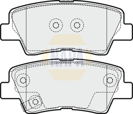 Napa NBP1596 Brake Pad Set, disc brake - 1
