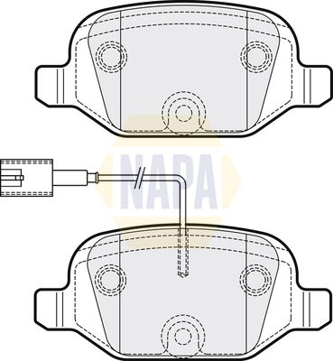 Napa NBP1598 Brake Pad Set, disc brake - 1
