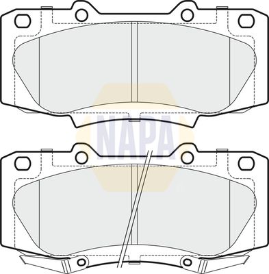 Napa NBP1603 Brake Pad Set, disc brake - 1