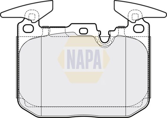 Napa NBP1608 Brake Pad Set, disc brake - 1