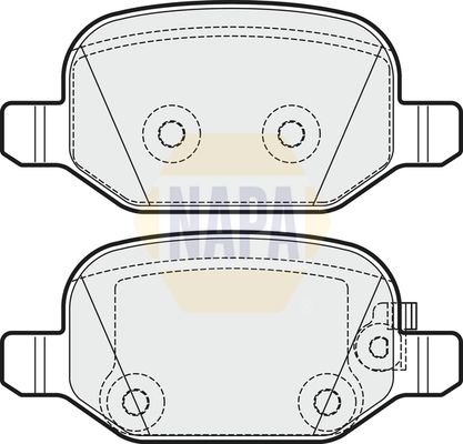 Napa NBP1610 Brake Pad Set, disc brake - 1