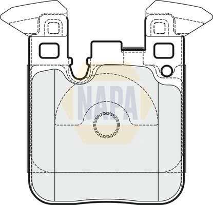 Napa NBP1613 Brake Pad Set, disc brake - 1