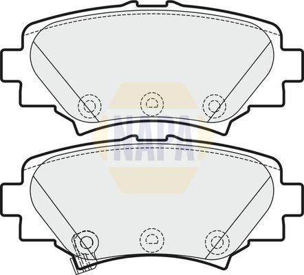 Napa NBP1617 Brake Pad Set, disc brake - 1