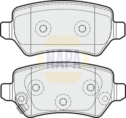 Napa NBP1618 Brake Pad Set, disc brake - 1