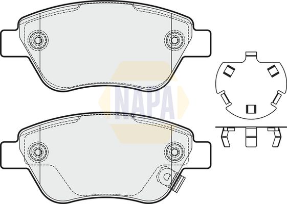 Napa NBP1620 Brake Pad Set, disc brake - 1