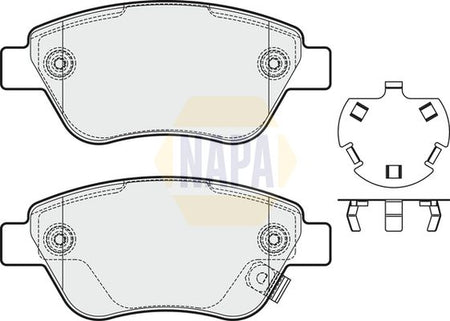 Napa NBP1620 Brake Pad Set, disc brake - 1