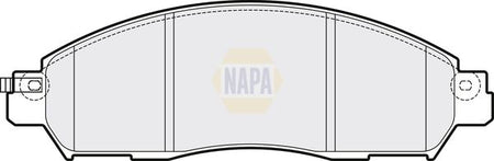Napa NBP1624 Brake Pad Set, disc brake - 1