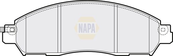 Napa NBP1624 Brake Pad Set, disc brake - 1