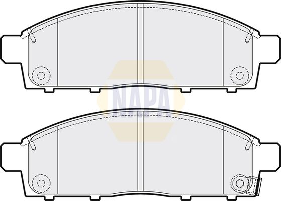 Napa NBP1629 Brake Pad Set, disc brake - 1