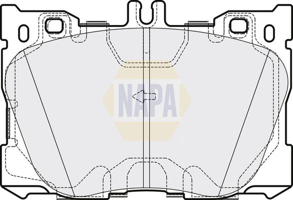 Napa NBP1636 Brake Pad Set, disc brake - 1