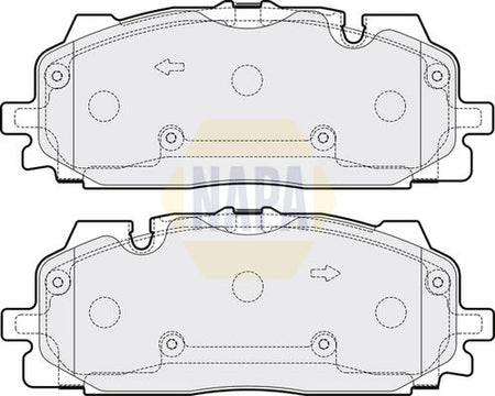Napa NBP1638 Brake Pad Set, disc brake - 1