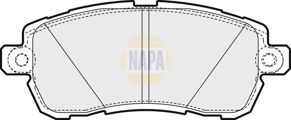 Napa NBP1639 Brake Pad Set, disc brake - 1