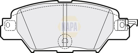 Napa NBP1640 Brake Pad Set, disc brake - 1