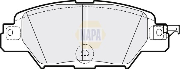 Napa NBP1640 Brake Pad Set, disc brake - 1