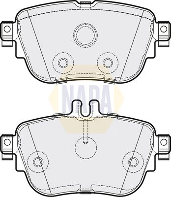 Napa NBP1641 Brake Pad Set, disc brake - 1