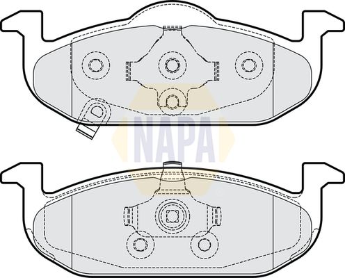 Napa NBP1642 Brake Pad Set, disc brake - 1