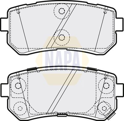 Napa NBP1643 Brake Pad Set, disc brake - 1