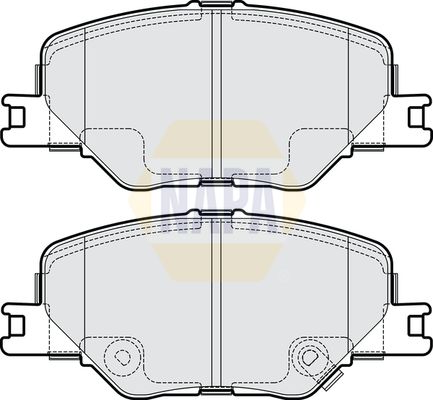 Napa NBP1653 Brake Pad Set, disc brake - 1