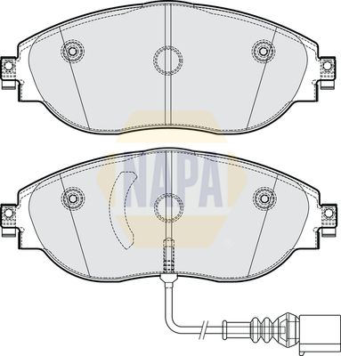 Napa NBP1655 Brake Pad Set, disc brake - 1