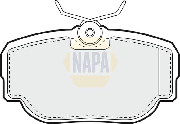 Napa NBP1658 Brake Pad Set, disc brake - 1