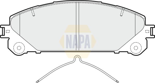 Napa NBP1659 Brake Pad Set, disc brake - 1