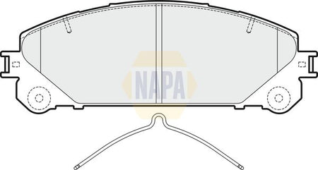 Napa NBP1659 Brake Pad Set, disc brake - 1