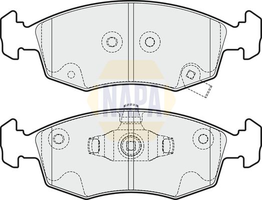 Napa NBP1660 Brake Pad Set, disc brake - 1