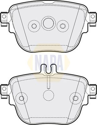 Napa NBP1669 Brake Pad Set, disc brake - 1