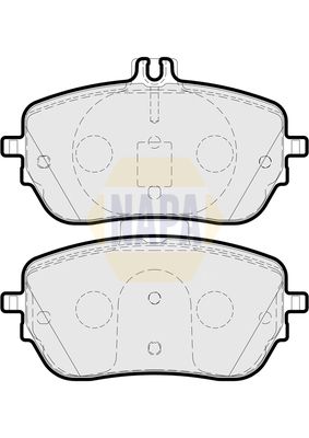Napa NBP1670 Brake Pad Set, disc brake - 1
