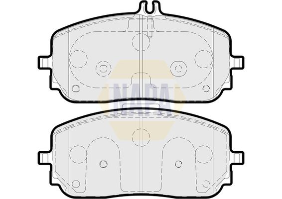 Napa NBP1671 Brake Pad Set, disc brake - 1
