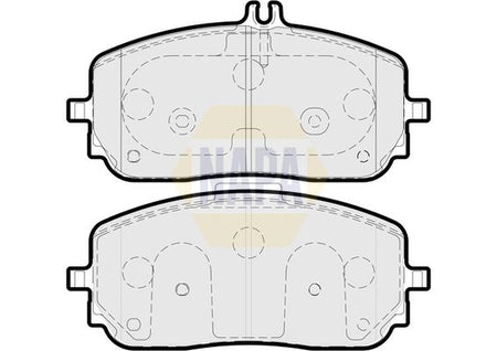 Napa NBP1671 Brake Pad Set, disc brake - 1