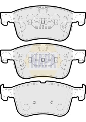Napa NBP1674 Brake Pad Set, disc brake - 1