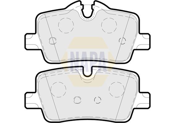 Napa NBP1677 Brake Pad Set, disc brake - 1