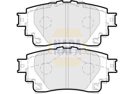 Napa NBP1678 Brake Pad Set, disc brake - 1