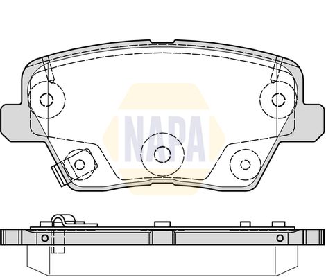 Napa NBP1681 Brake Pad Set, disc brake - 1